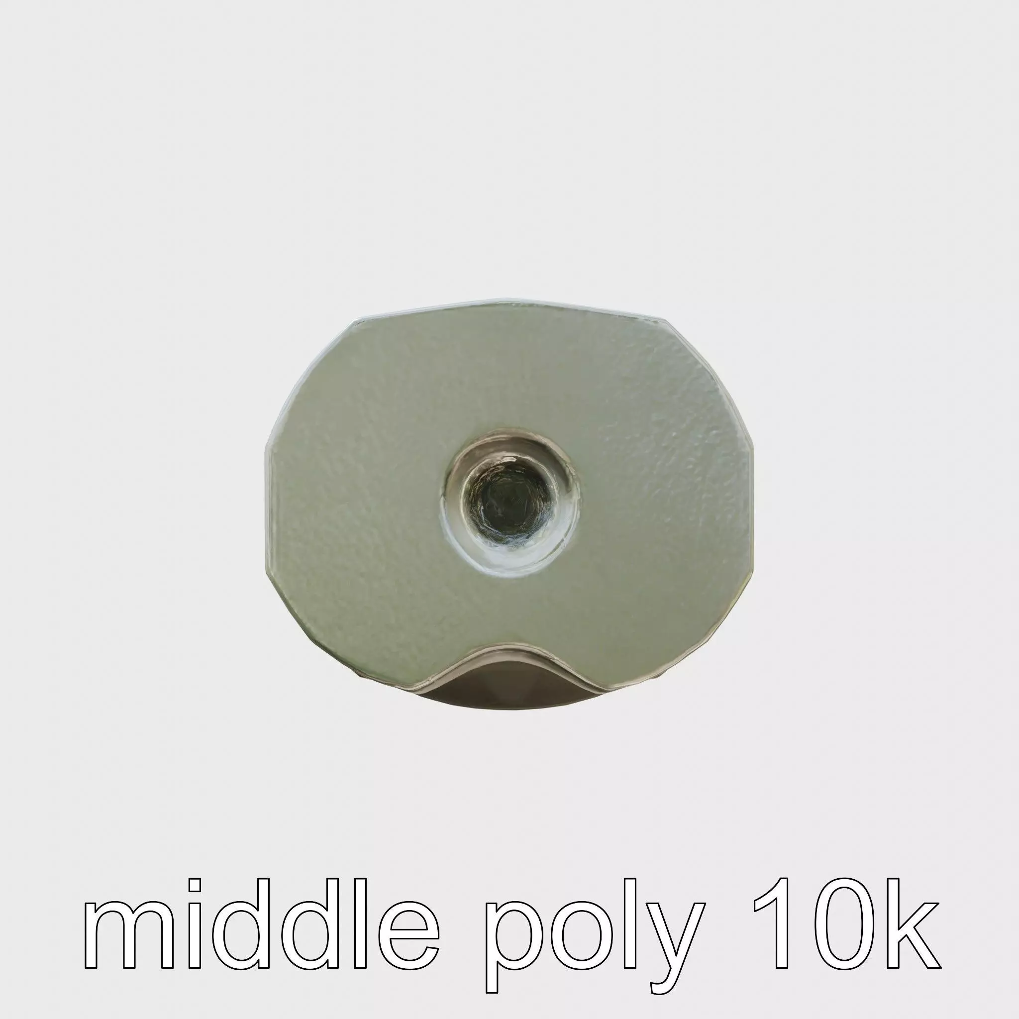 Industrial Matte Finish Tech Cylinder Low-poly 3D model