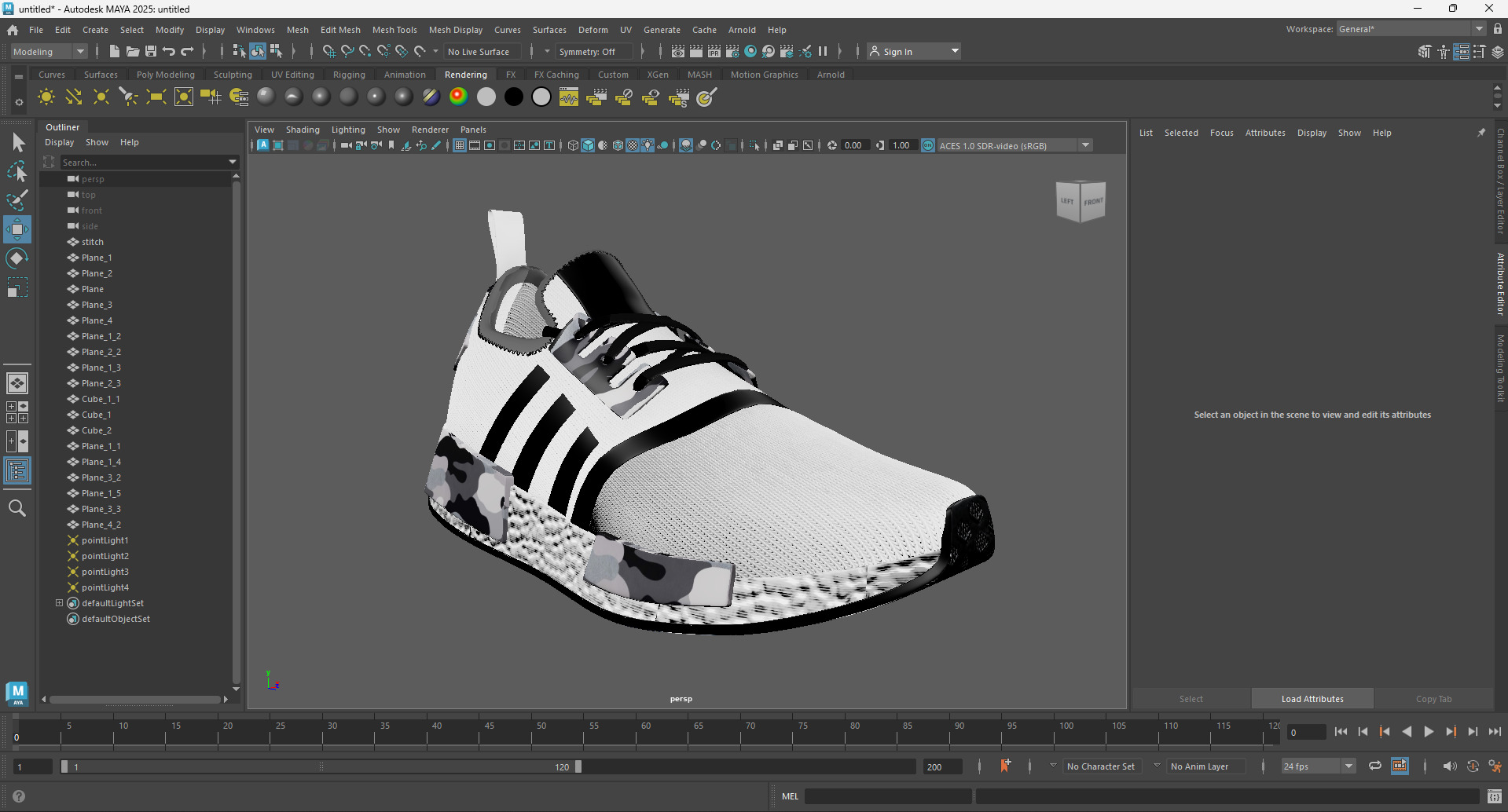 Adidas NMD R1 Shoe 3D Model GameReady VR and Rendering Low-poly 3D model_8