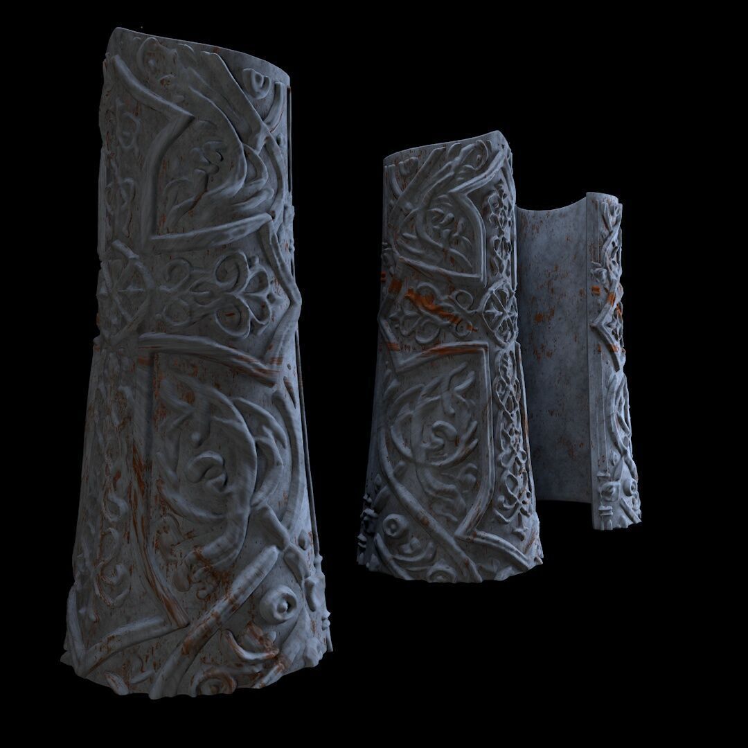 Paladin Bracers 3D print model_1