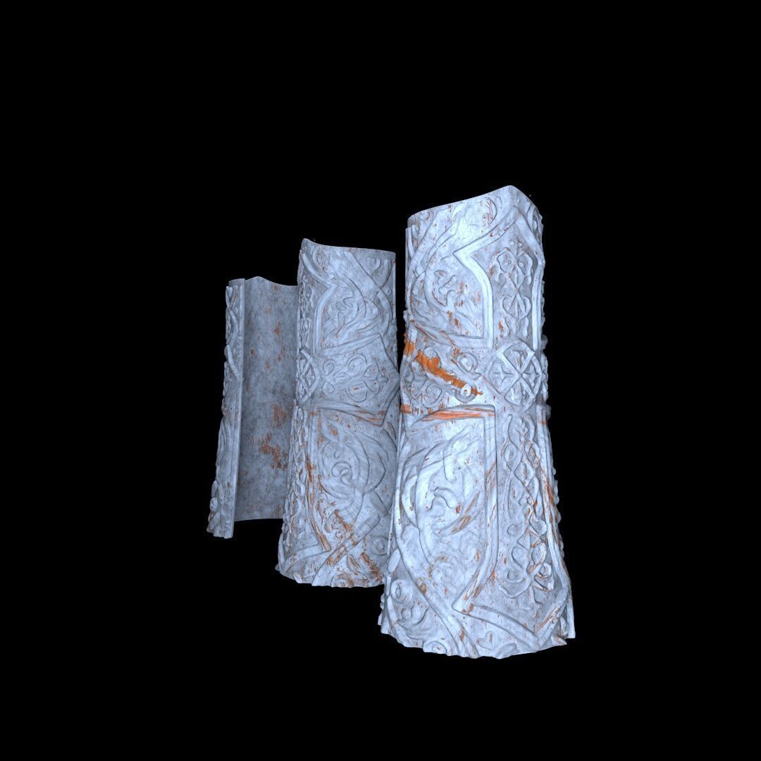 Paladin Bracers 3D print model_3