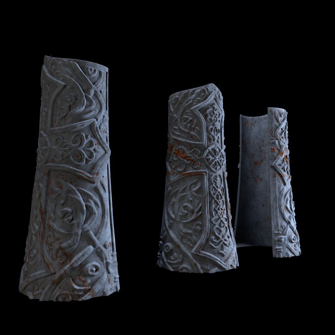 Paladin Bracers 3D print model_6