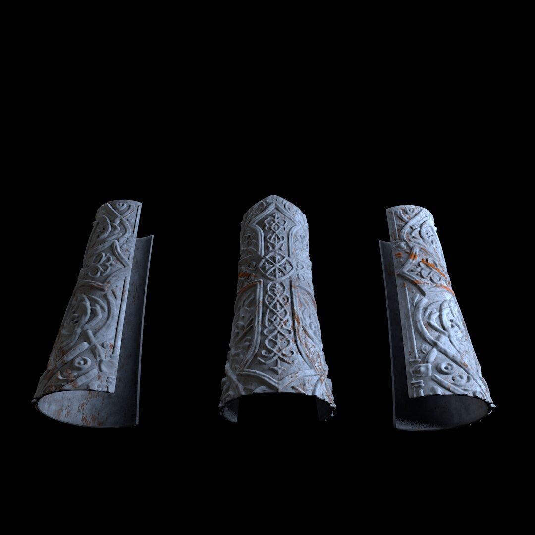 Paladin Bracers 3D print model_7