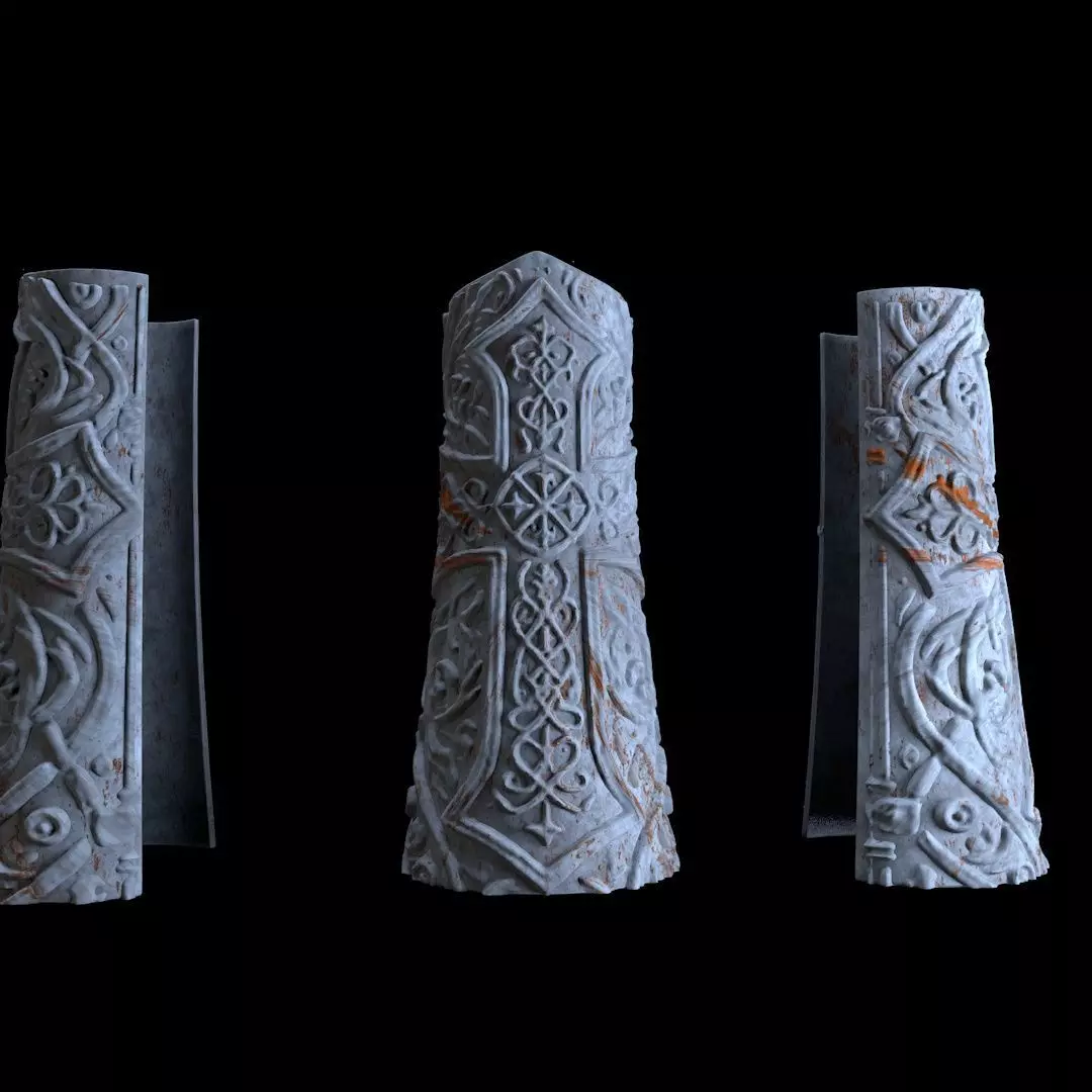 Paladin Bracers 3D print model_0