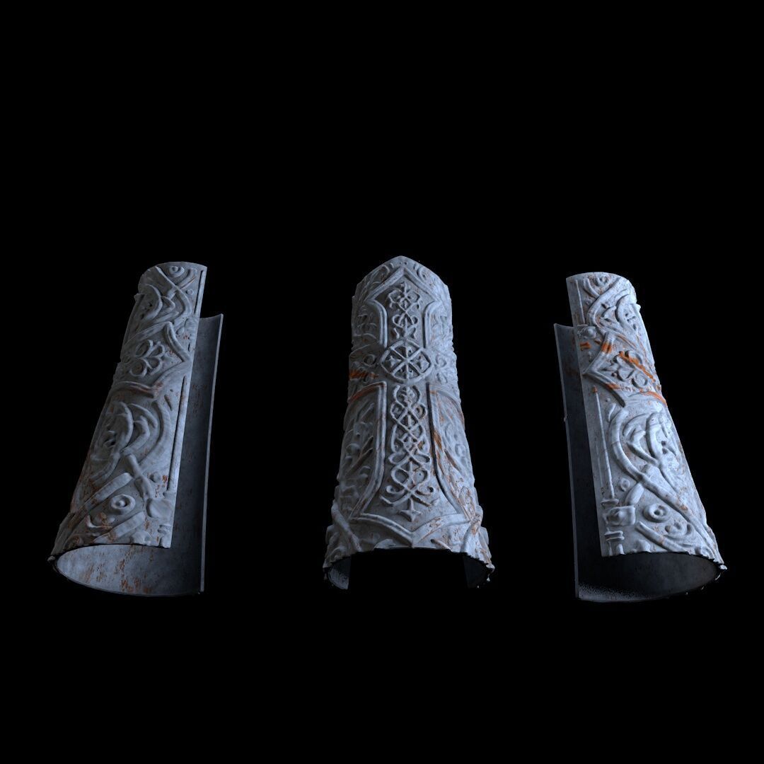 Paladin Bracers 3D print model_2