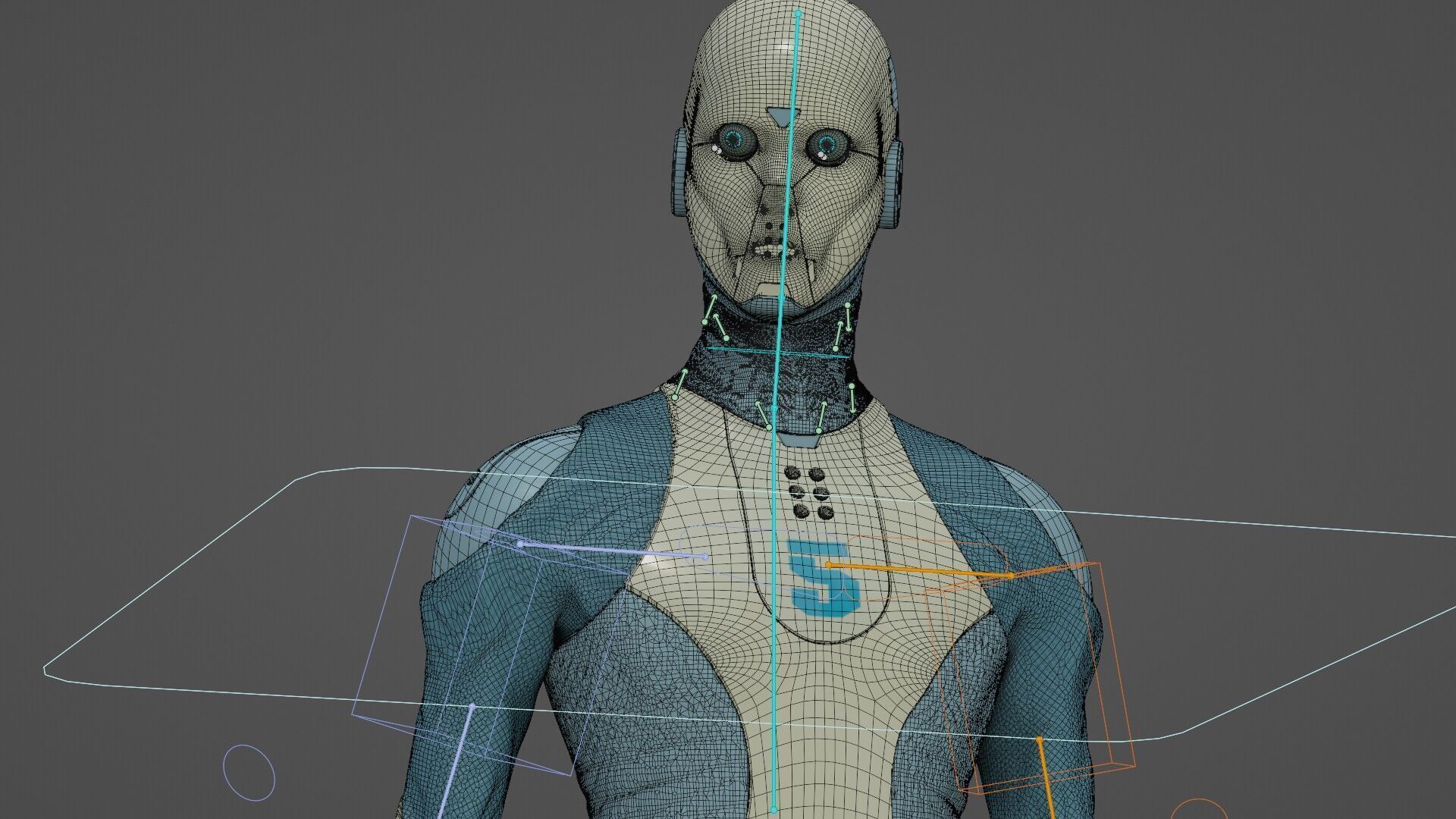 ROB-MECHA  E Rigged for Unreal Engine - Unity - MIXAMO 3D model_39
