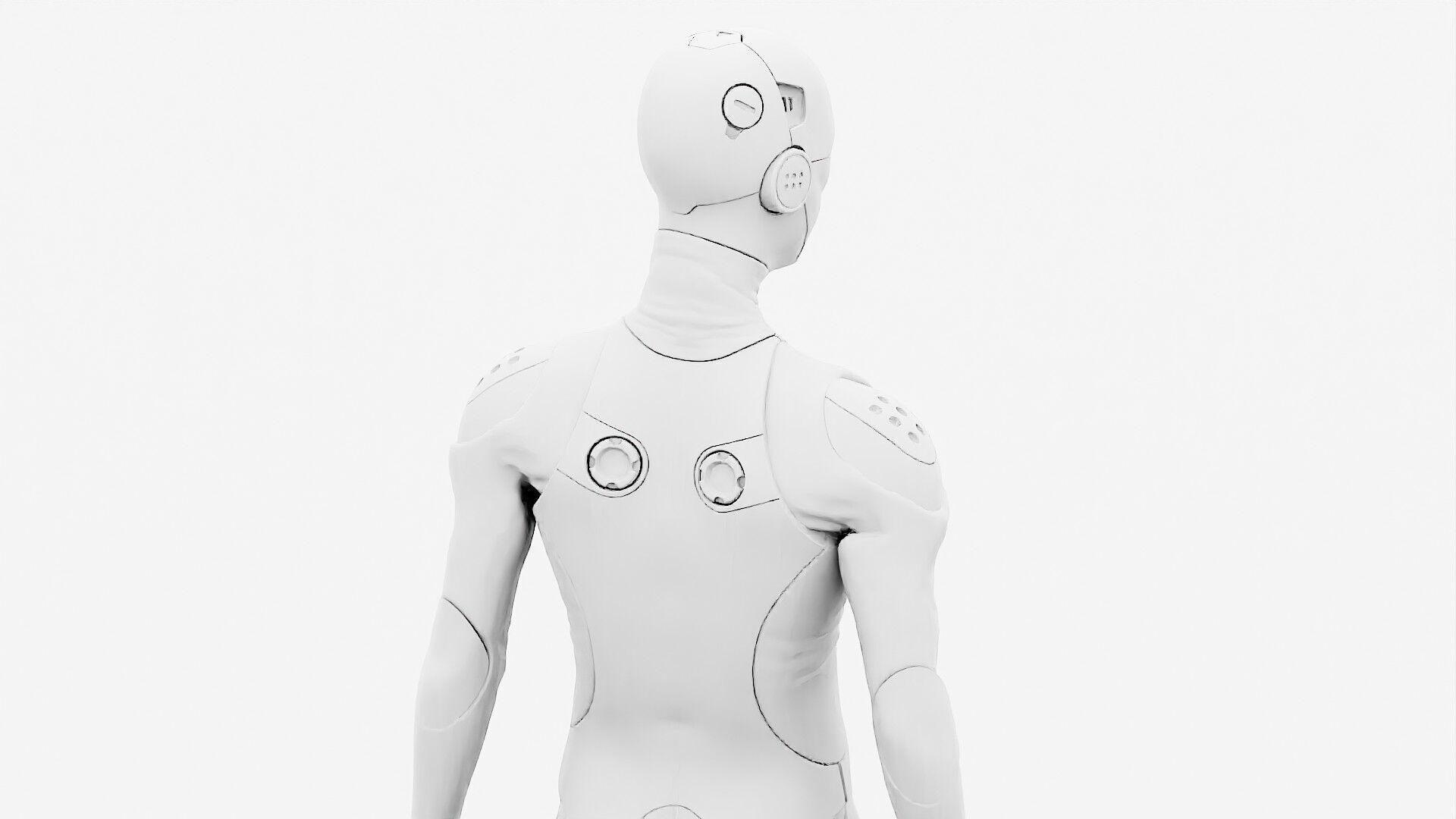 ROB-MECHA  E Rigged for Unreal Engine - Unity - MIXAMO 3D model_35