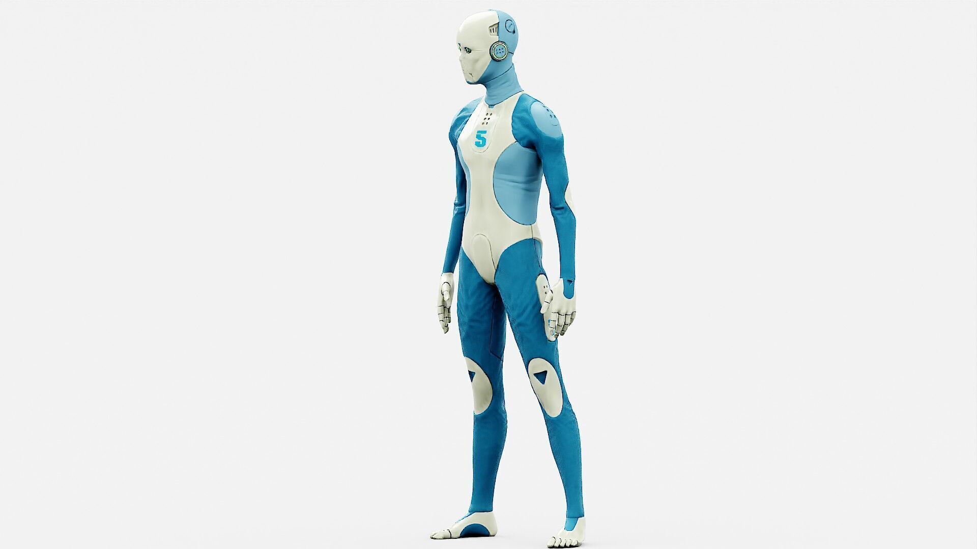 ROB-MECHA  E Rigged for Unreal Engine - Unity - MIXAMO 3D model_7