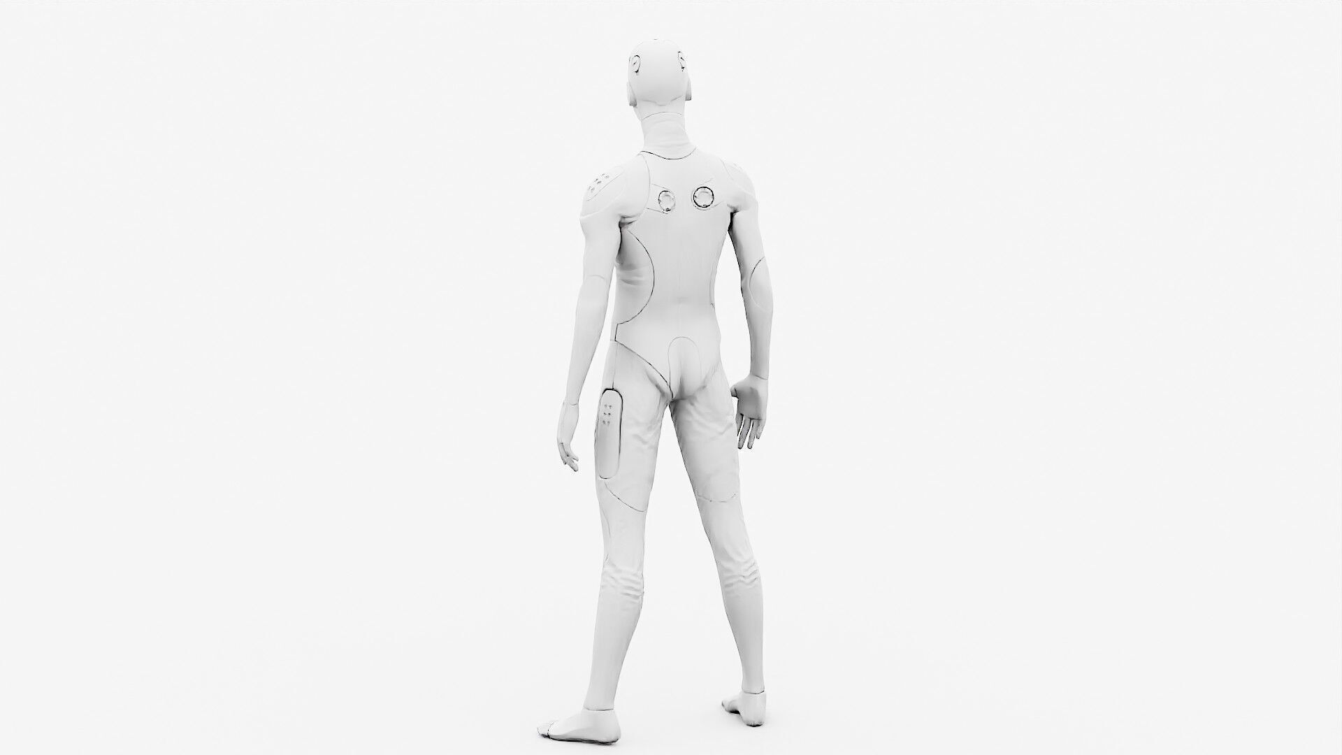 ROB-MECHA  E Rigged for Unreal Engine - Unity - MIXAMO 3D model_33