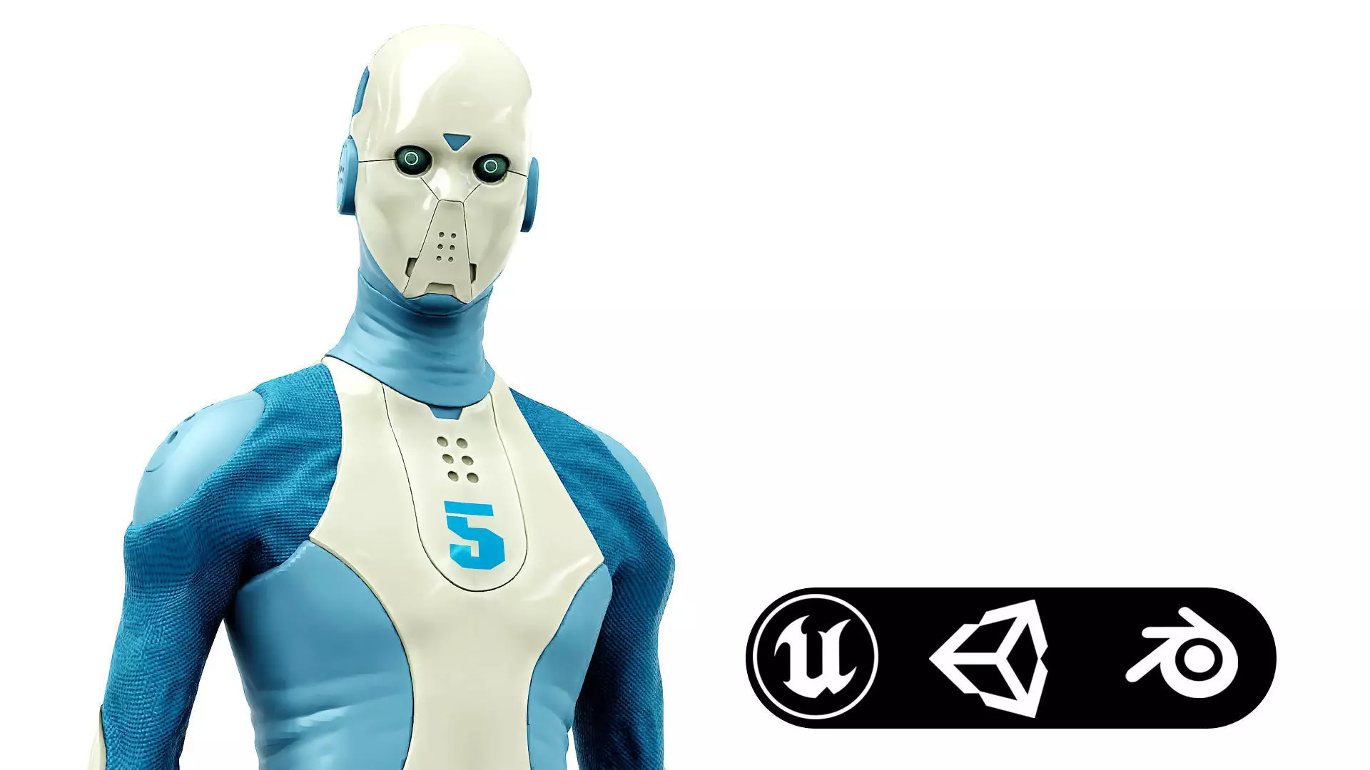 ROB-MECHA  E Rigged for Unreal Engine - Unity - MIXAMO 3D model_0