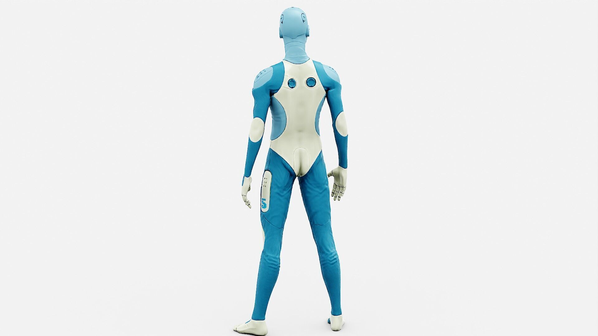 ROB-MECHA  E Rigged for Unreal Engine - Unity - MIXAMO 3D model_16