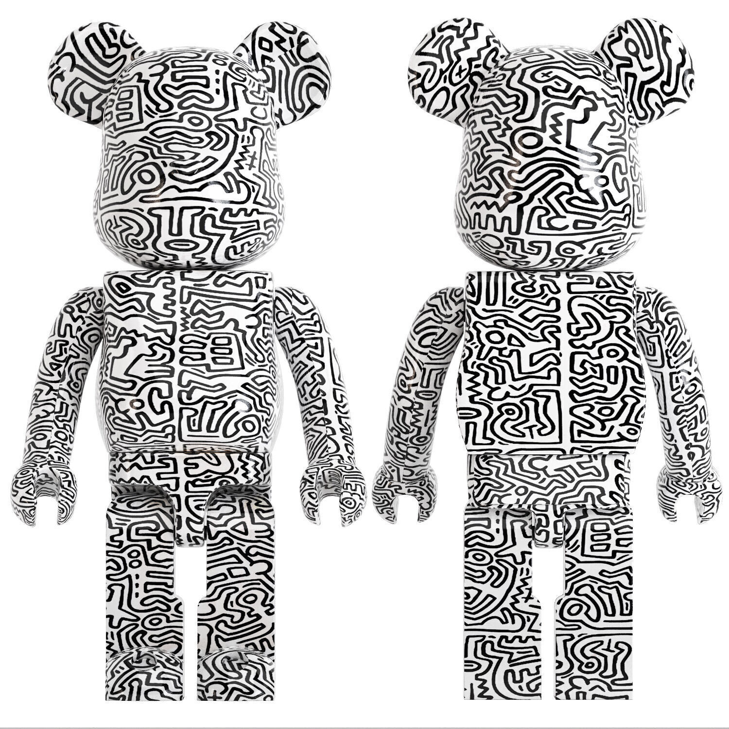 basquiat bearbrick collection 04 3D model_4