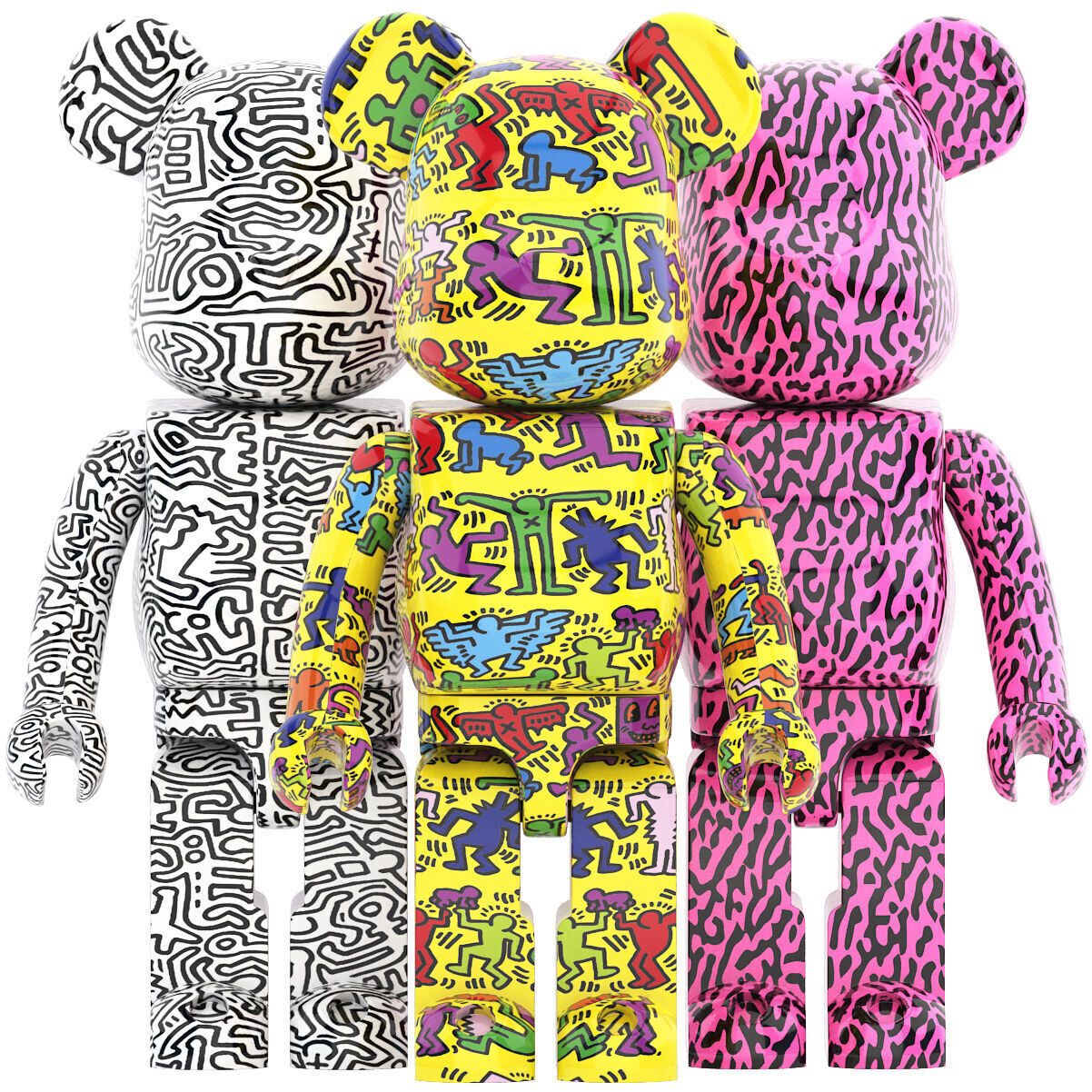 basquiat bearbrick collection 04 3D model_1