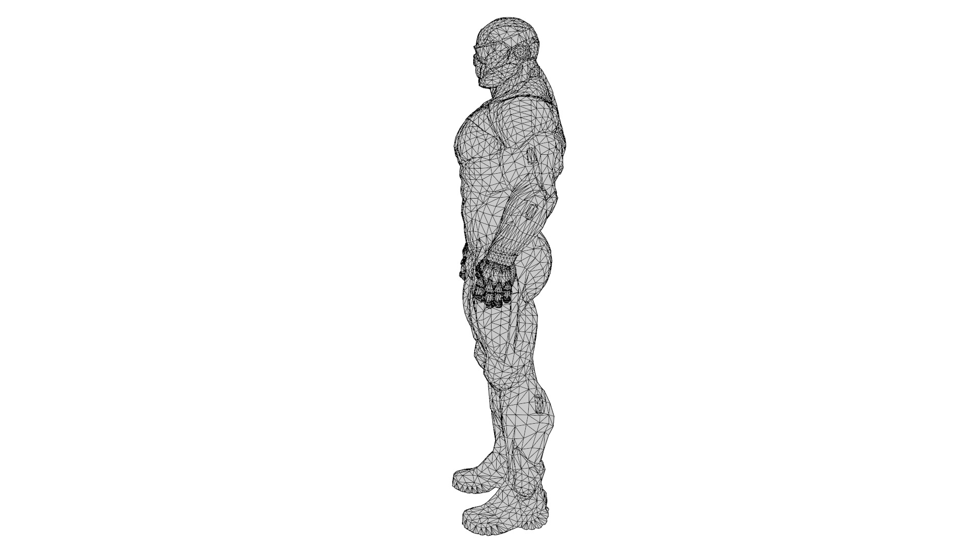 Crysis Nanosuit 3D Model High-Quality Rigged  Low-poly 3D model_16