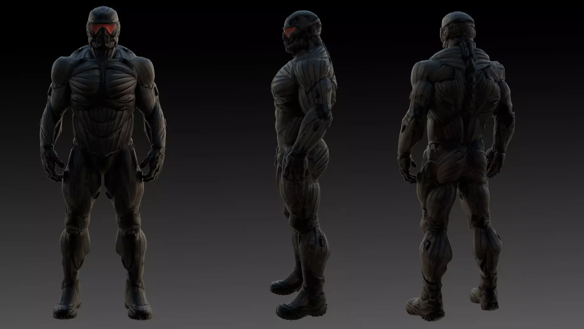 Crysis Nanosuit 3D Model High-Quality Rigged  Low-poly 3D model_0