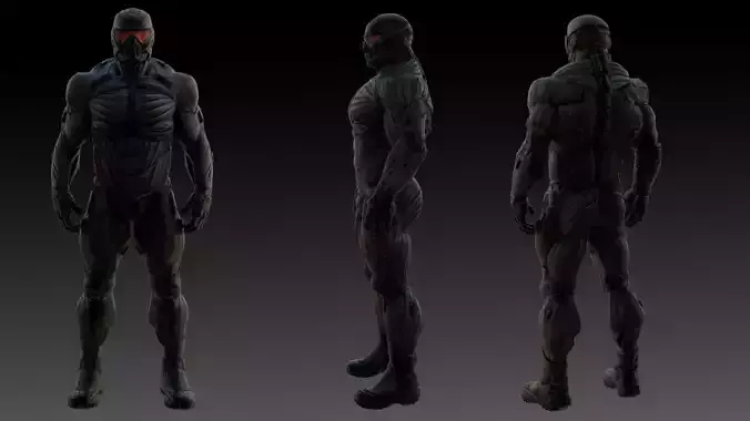 Crysis Nanosuit 3D Model High-Quality Rigged 