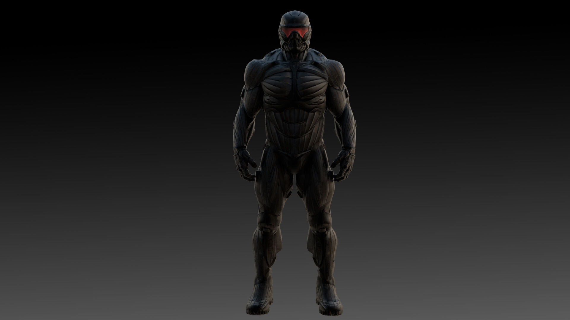 Crysis Nanosuit 3D Model High-Quality Rigged  Low-poly 3D model_7
