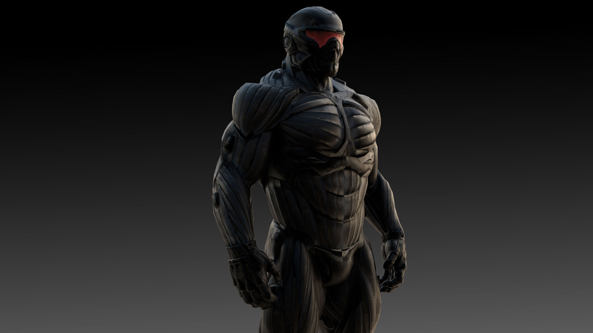 Crysis Nanosuit 3D Model High-Quality Rigged  Low-poly 3D model_1