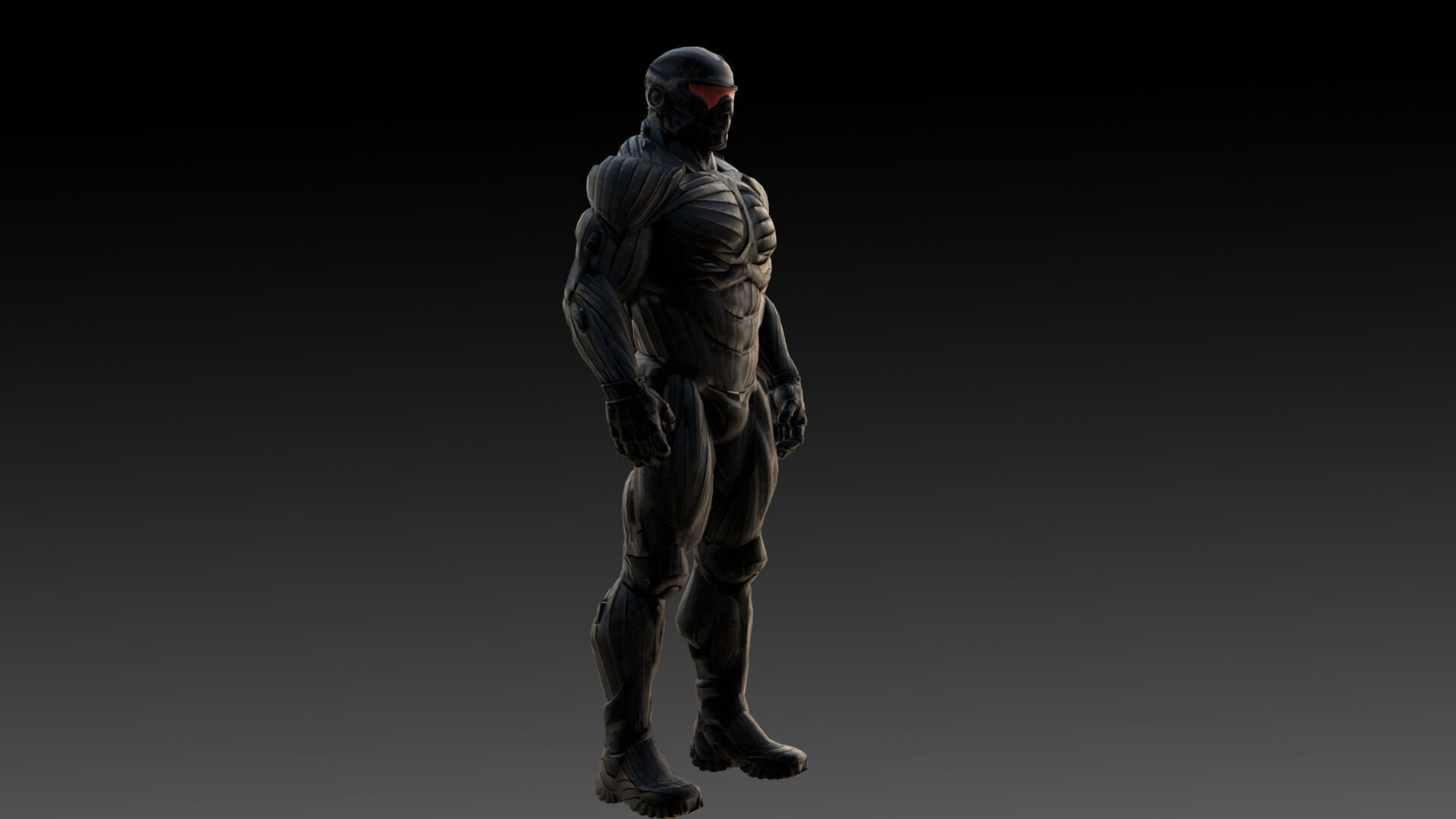 Crysis Nanosuit 3D Model High-Quality Rigged  Low-poly 3D model_11