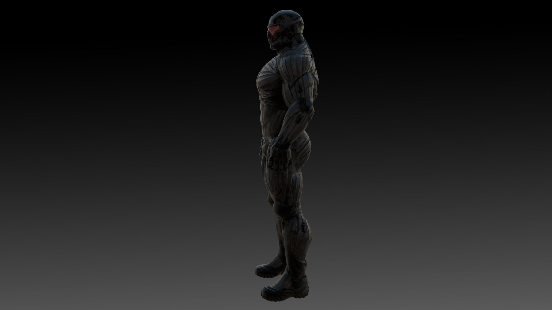 Crysis Nanosuit 3D Model High-Quality Rigged  Low-poly 3D model_8