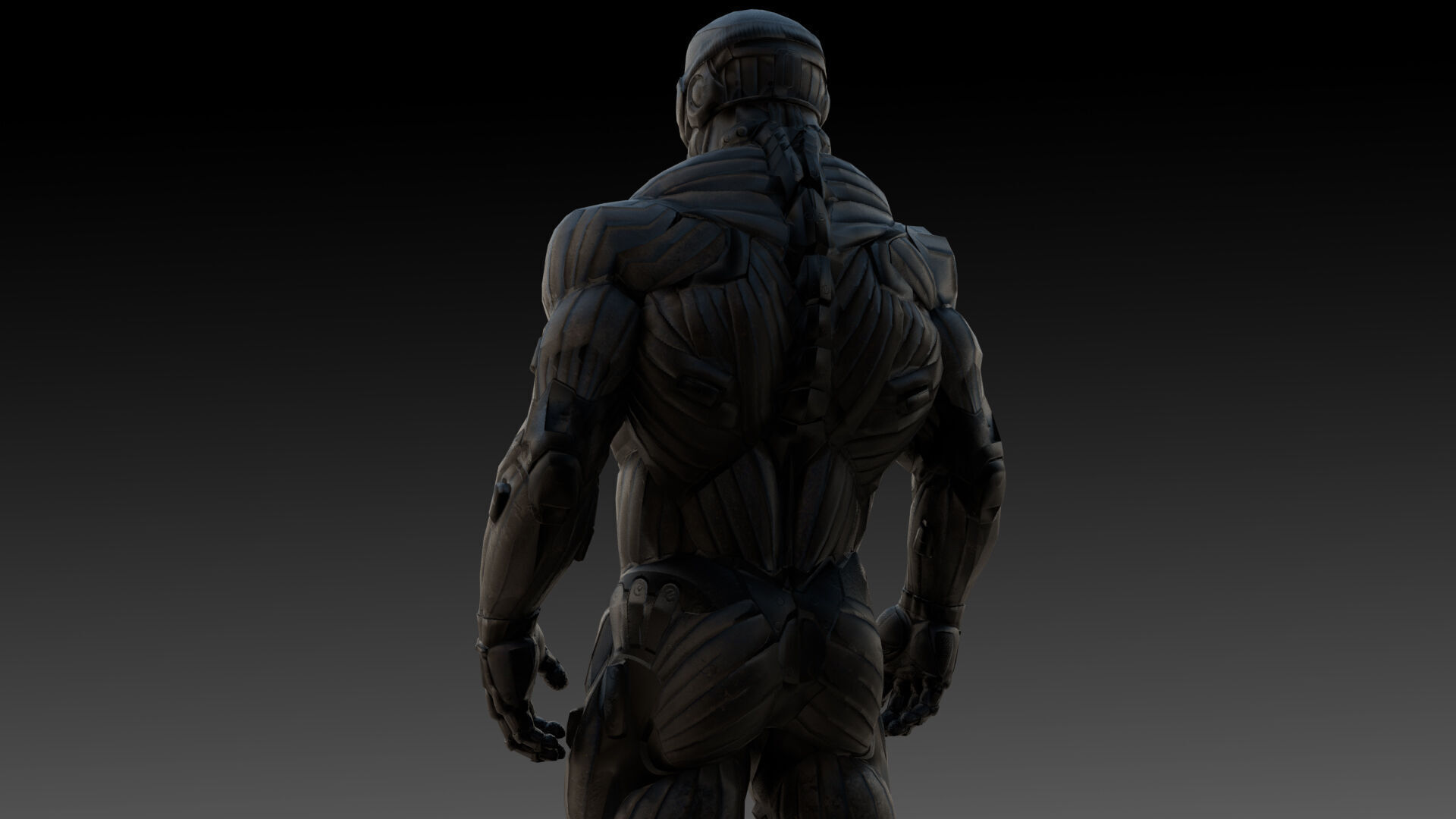 Crysis Nanosuit 3D Model High-Quality Rigged  Low-poly 3D model_4