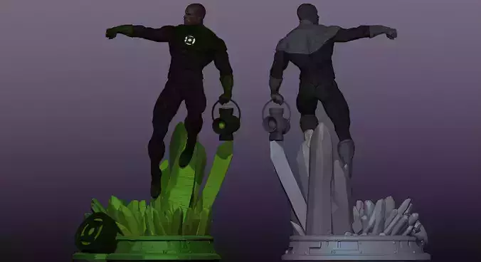 john stewart lanterna verde 3D print model