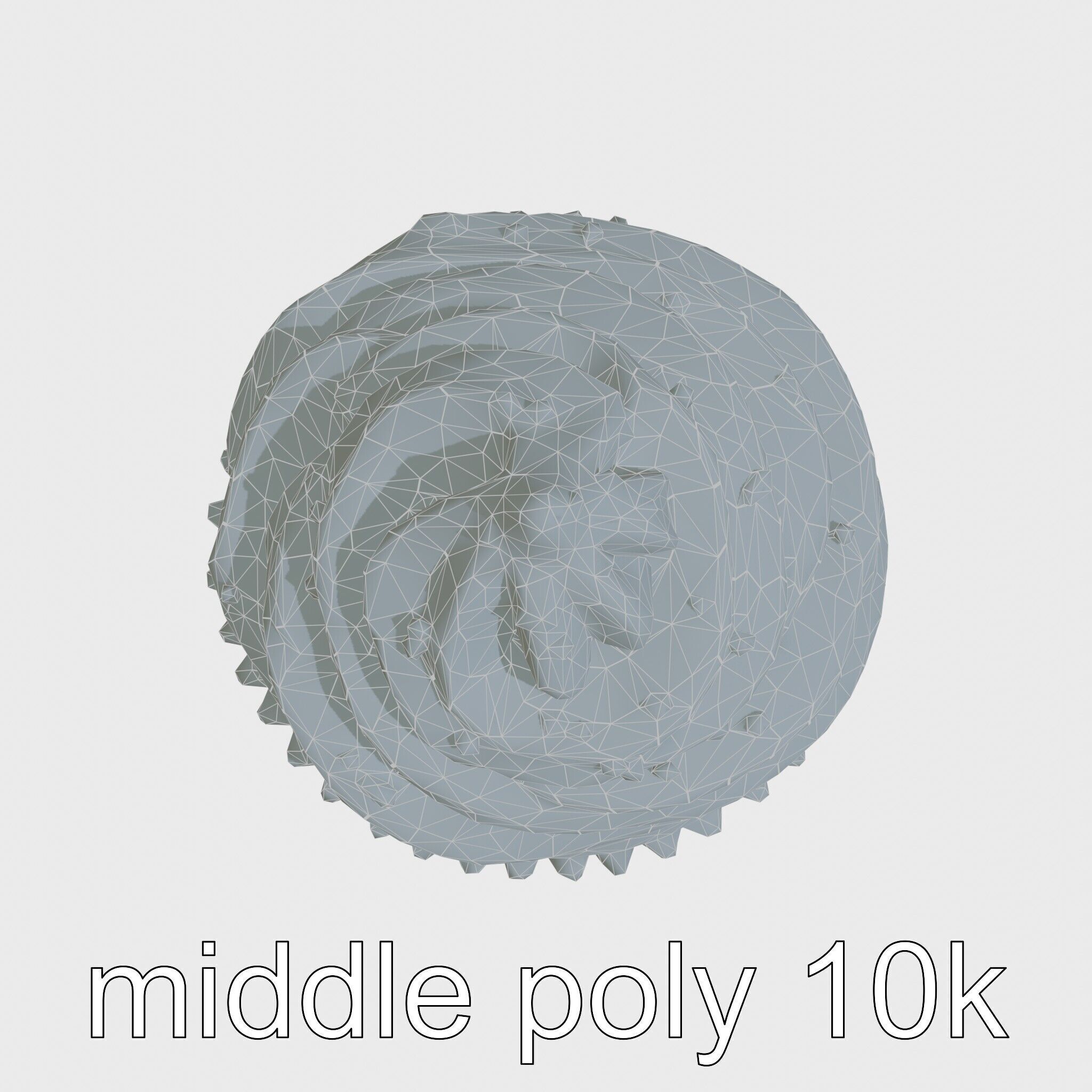 Realistic Vanilla Cupcake with Cream Swirls and Sprinkles Low-poly 3D model_23