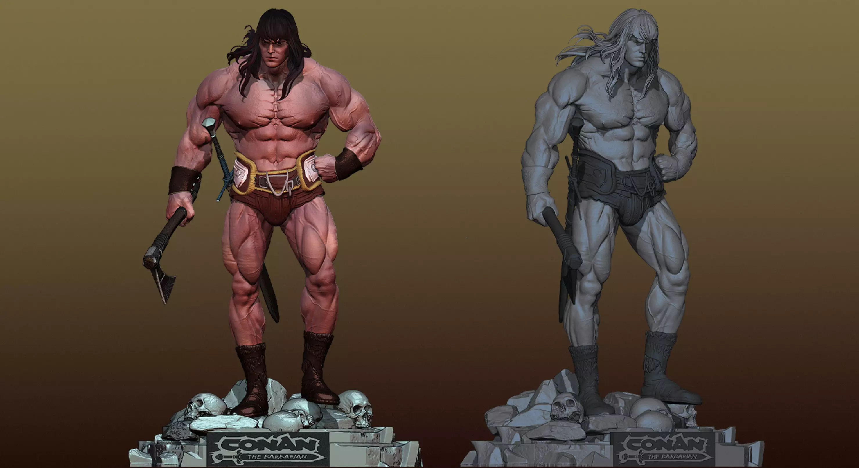 CONAN JOVEM BARBARO 3D print model