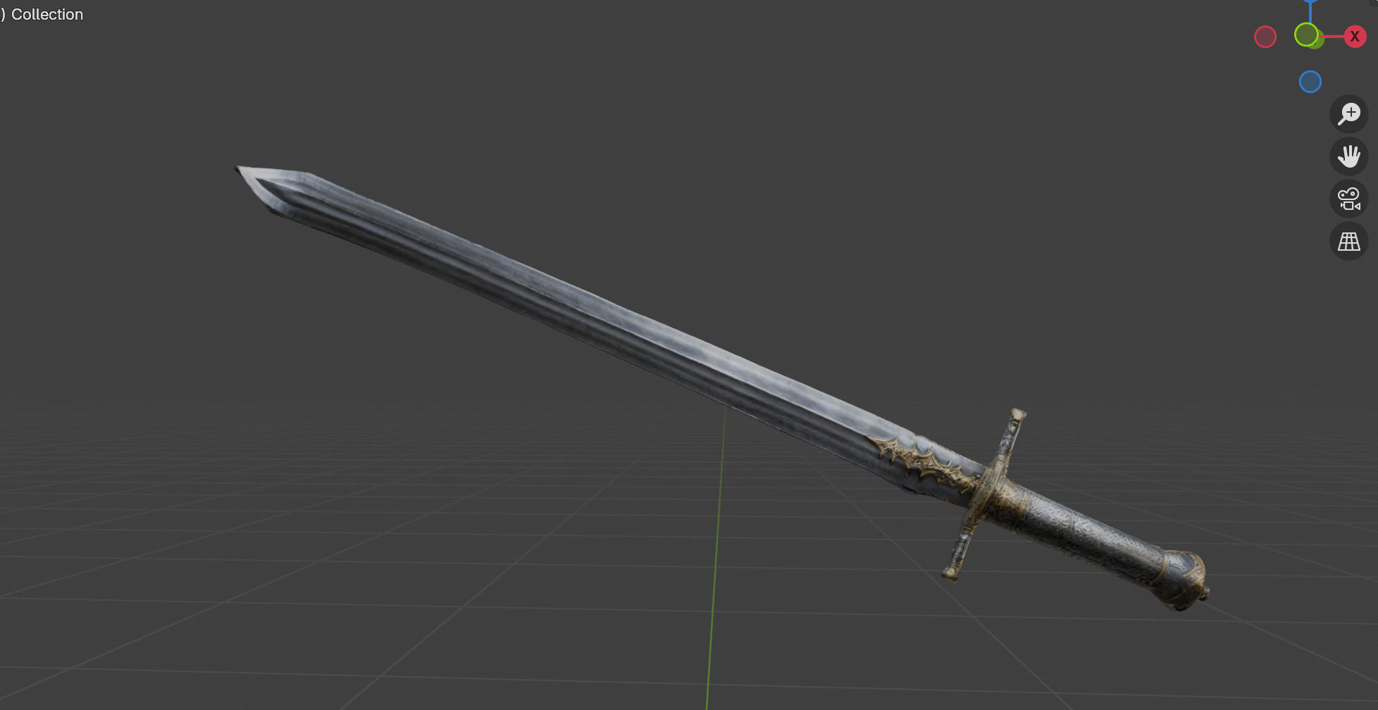 KnightsGreatSword 3D model_3