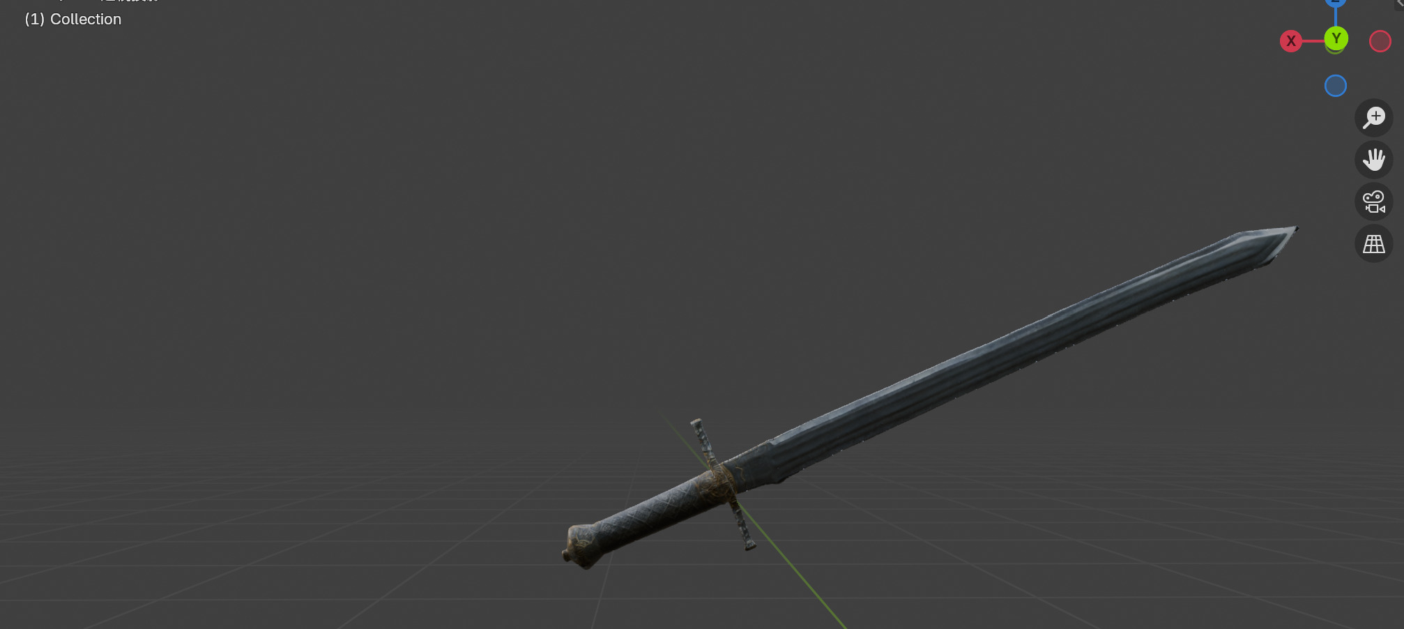 KnightsGreatSword 3D model_5