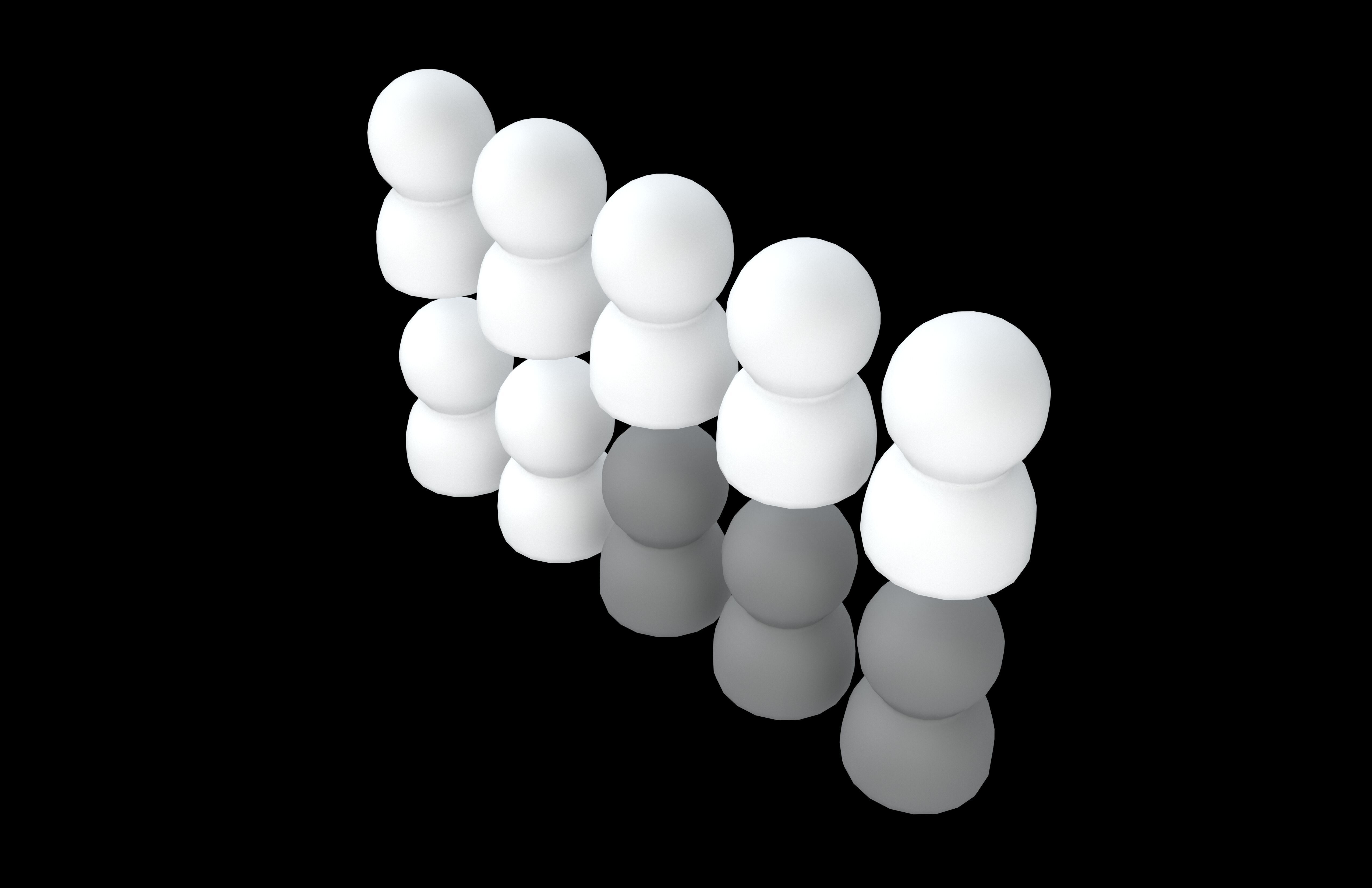 Personnel Ratio Icon v1 001 Low-poly 3D model_2