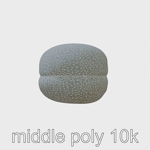 Realistic Chocolate Eclair with Cream Filling Low-poly 3D model 7