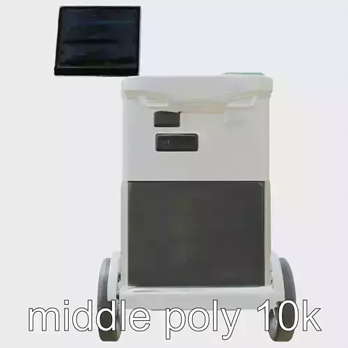 Mobile Medical Cart with High-Resolution Pivoting Screen