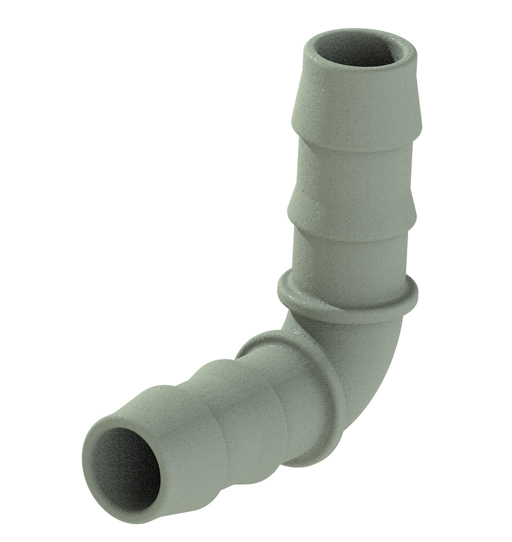 Irrigation Pipe L Joint 3D print model_1
