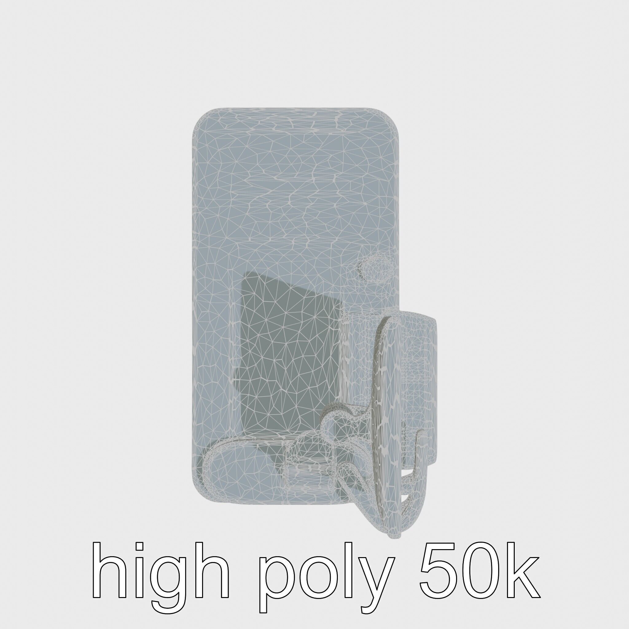 Healthcare Imaging Trolley with Swivel Screen Low-poly 3D model_29