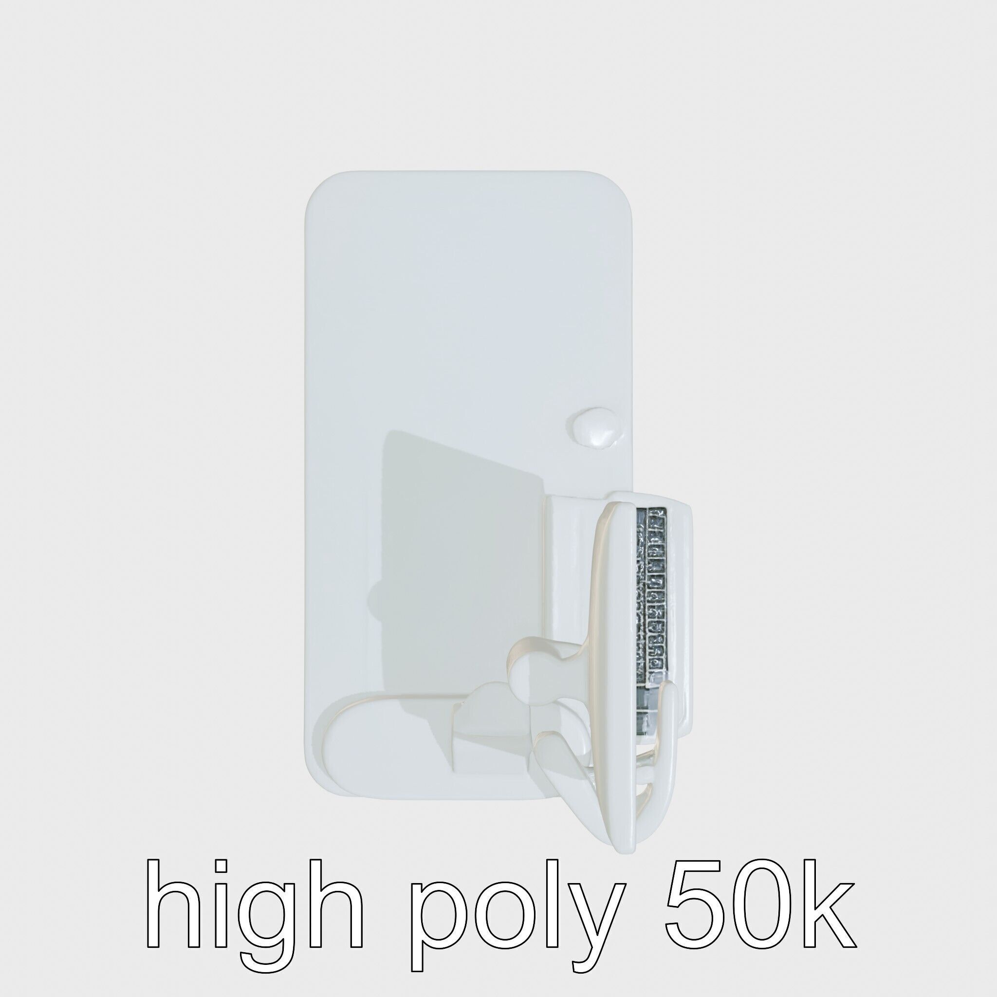Healthcare Imaging Trolley with Swivel Screen Low-poly 3D model_20