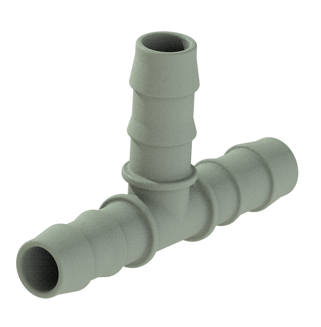 Irrigation Pipe Tee Joint 3D print model_1