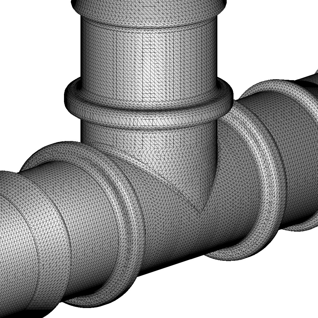 Irrigation Pipe Tee Joint 3D print model_5