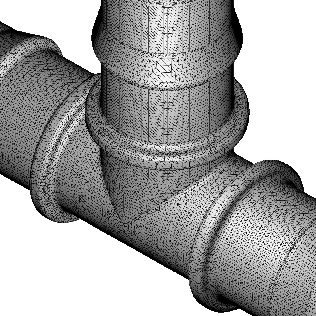 Irrigation Pipe Tee Joint 3D print model_6