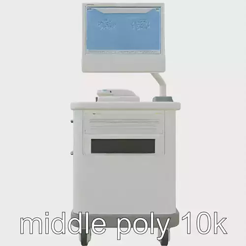 Medical Scan Cart with High-Resolution Monitor and Storage