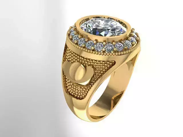 Men Ring with Lucky Pig rind men jewelry