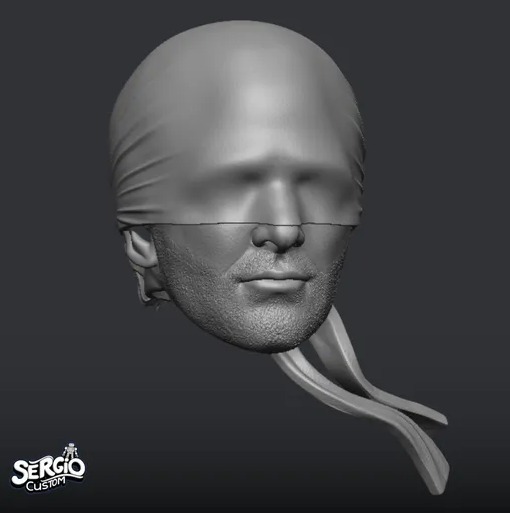 Daredevil Head Sculpt 3D print model_1