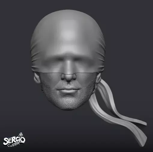 Daredevil Head Sculpt 3D print model_0