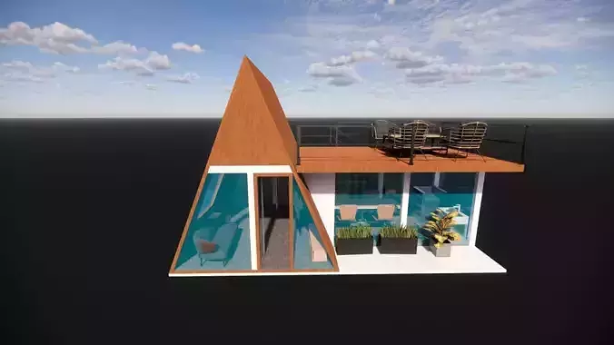 3D Modeling Tyne House Concept 5x3 3D print model