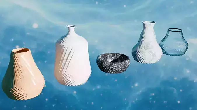 High-Quality 3D Vase Collection 3D Model