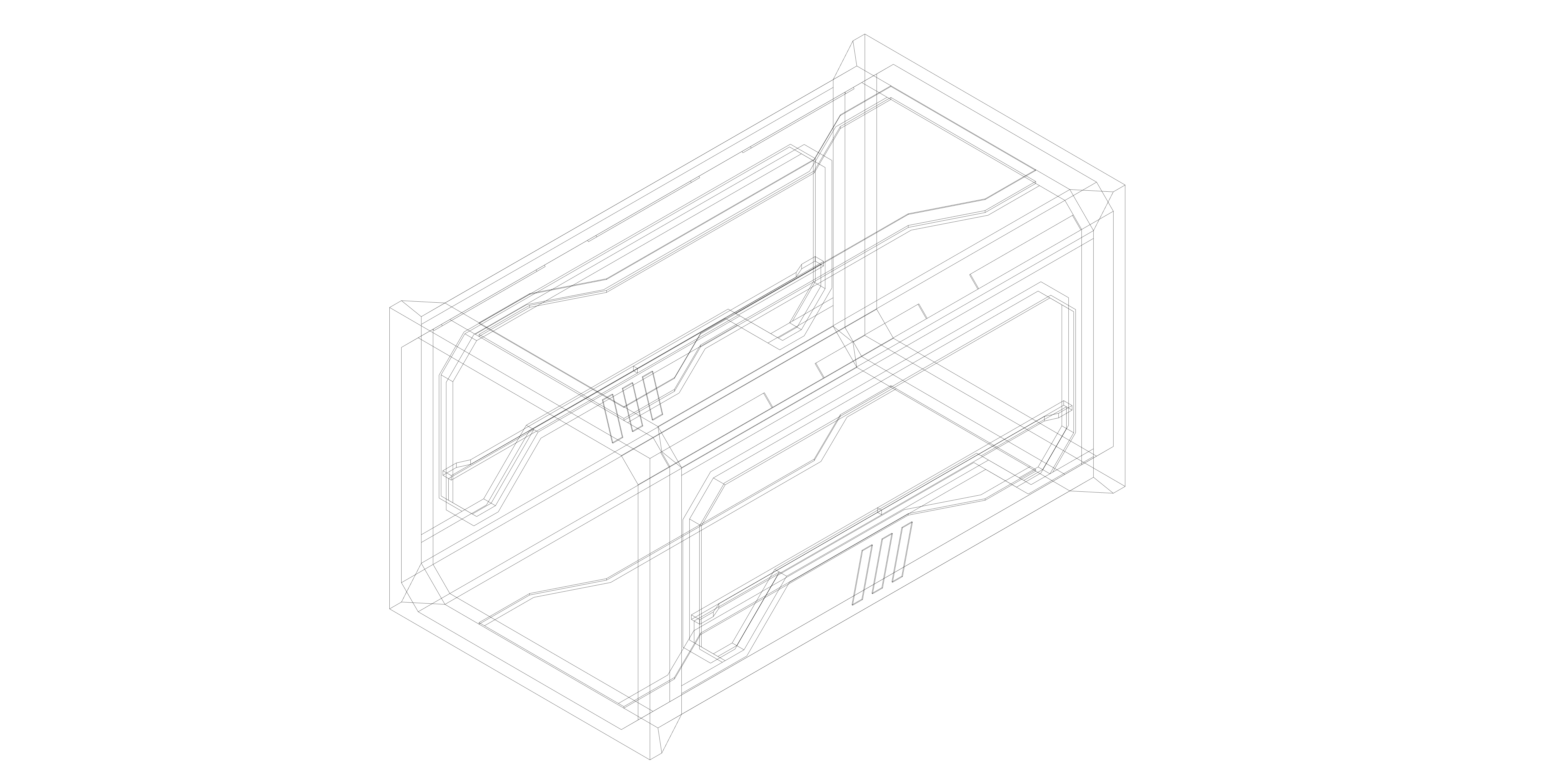 Sci-fi Modular Elevated Walkway Bridge 3D model_10