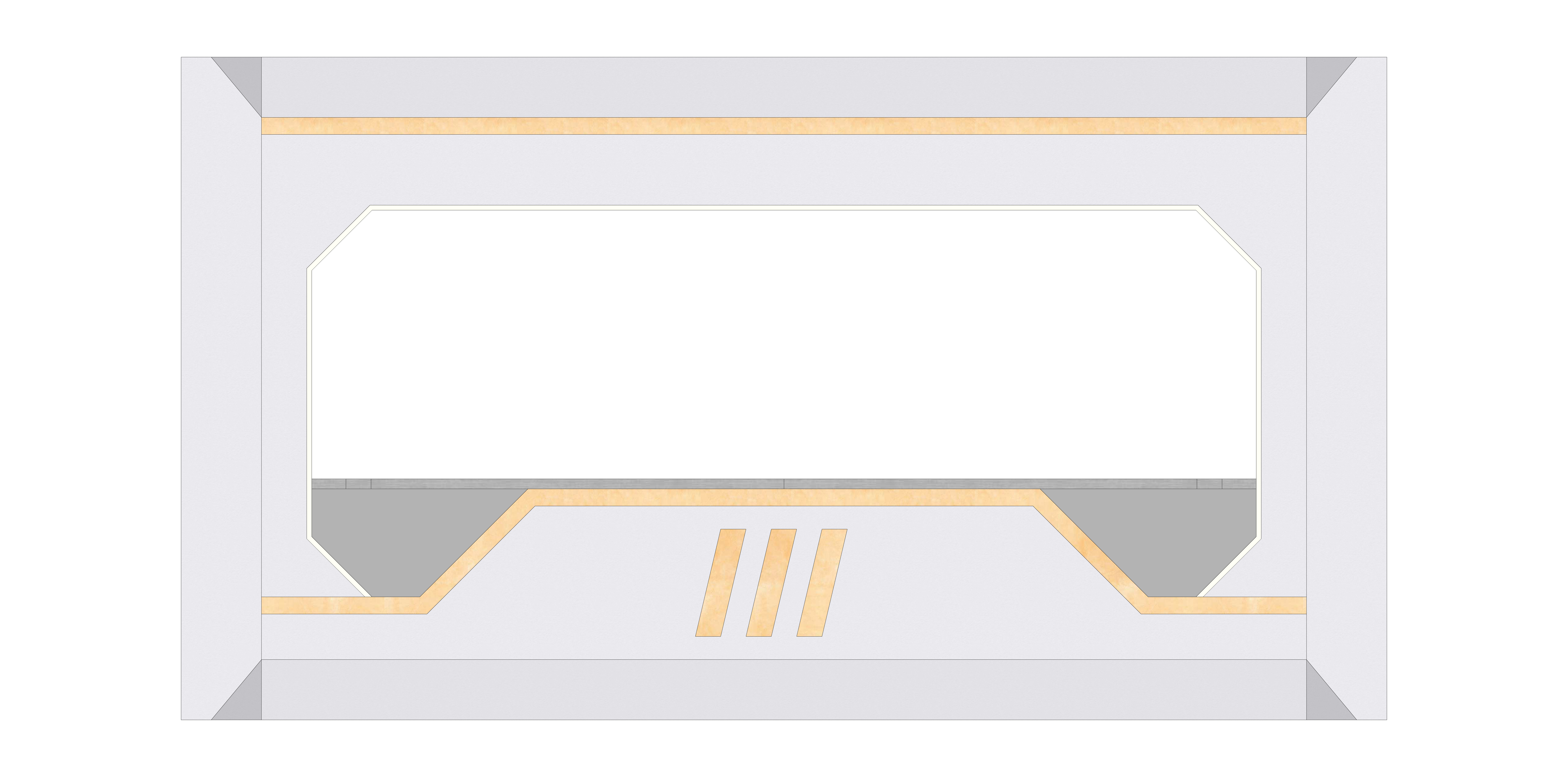 Sci-fi Modular Elevated Walkway Bridge 3D model_8