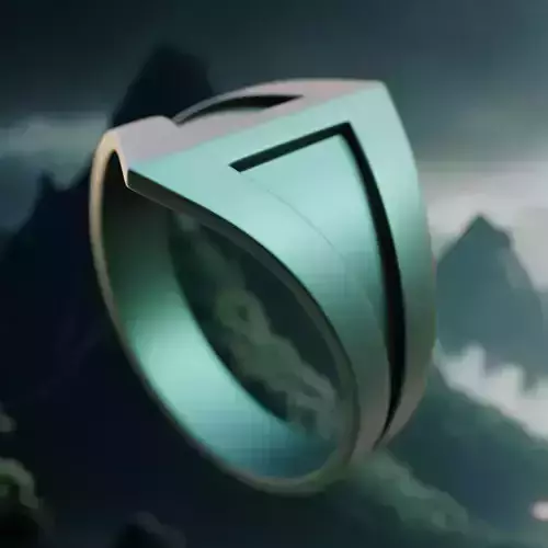 Apex Blade Ring - Futuristic Sci-Fi 3D Print Jewelry Model 26 3D print model