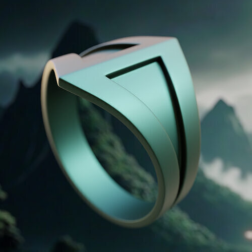 Unique Designer Jewelry Ring STL 26 3D print model