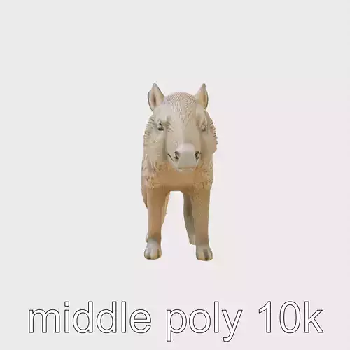 Realistic Aardvark 3D Model Sculpture