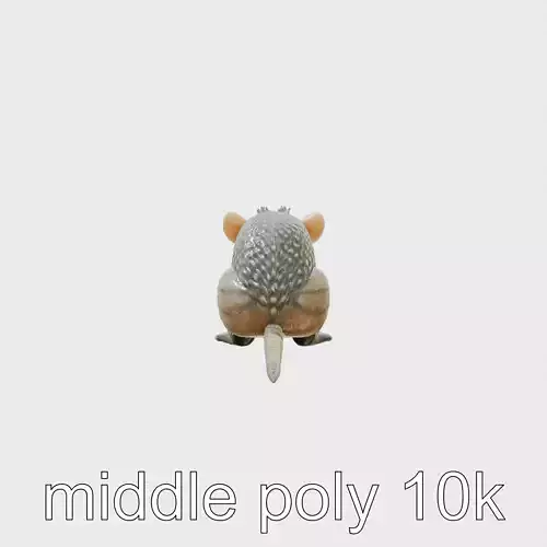 Docile Aardvark African Wildlife Model